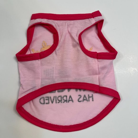 "The Princess Has Arrived" Pet T-shirt - Pink/Gold - NWT - Various Sizes - Picture 3 of 8